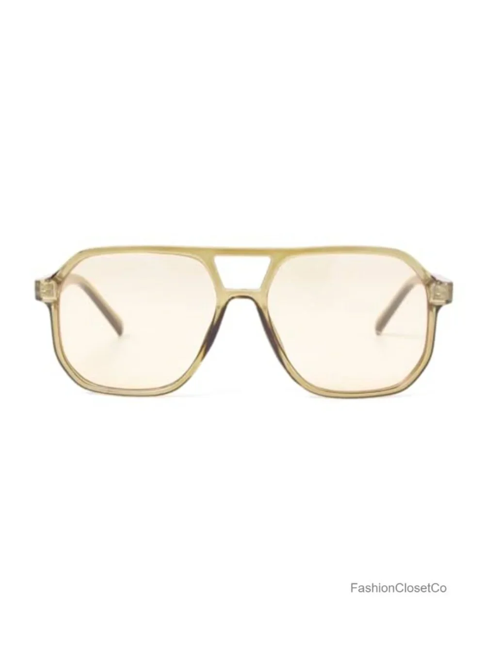 Oversized Aviator Sunglasses Women Men UV400 Retro 70s